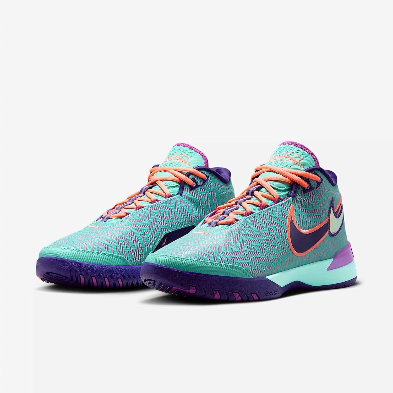 Lebron NXXT Gen AMPD Basketball Shoes (FJ1566-101, Light Orewood Brown/Washed Teal/Metallic Gold)