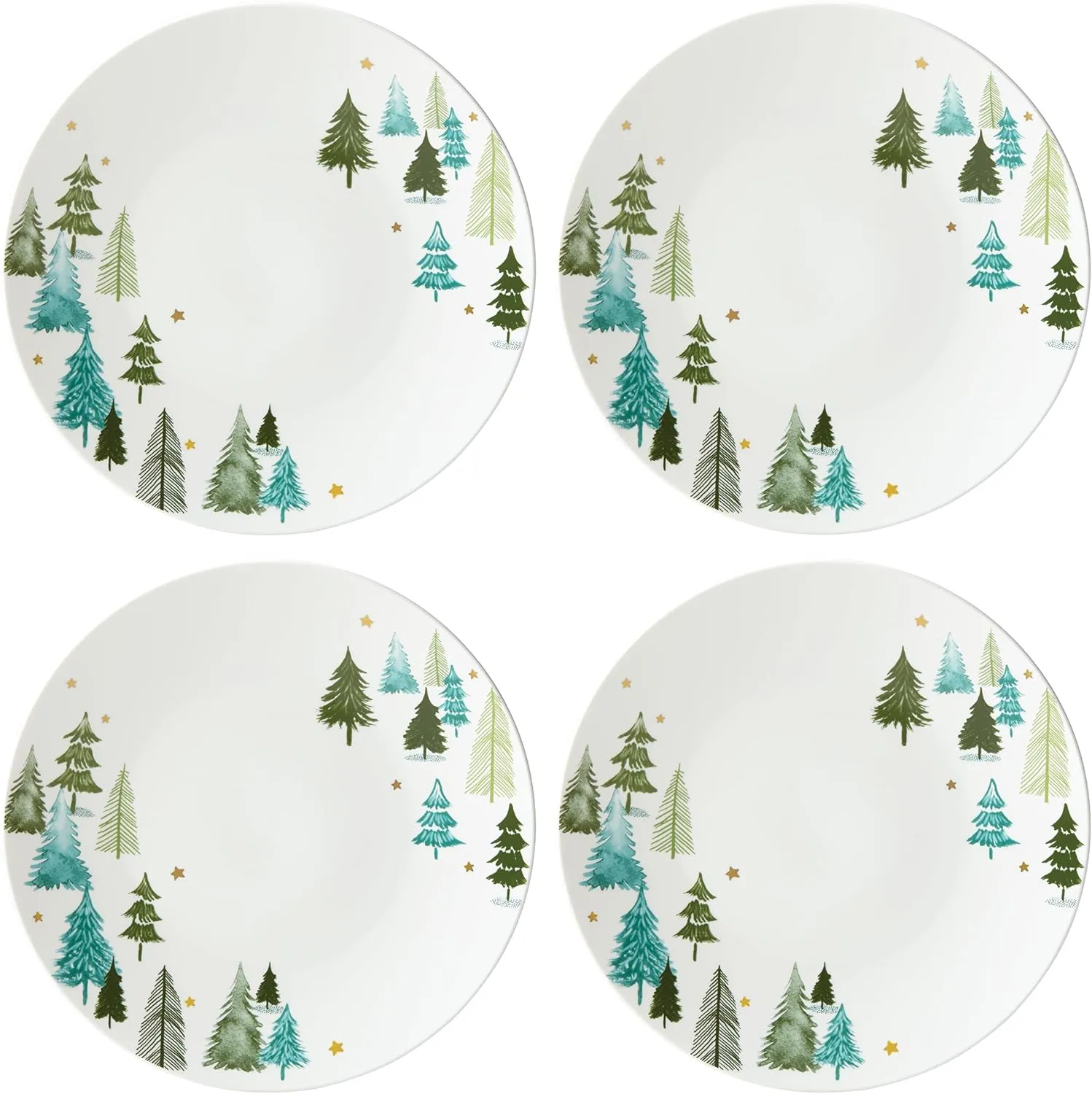 Lenox Balsam Lane 4-Piece Dinner Plate Set, 7.55 LB, Green