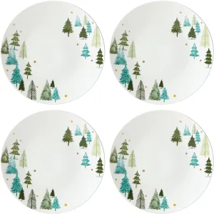 Lenox Balsam Lane 4-Piece Dinner Plate Set, 7.55 LB, Green