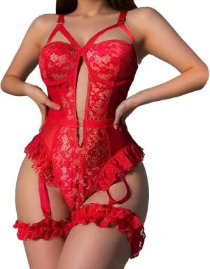 Leopard Lingerie for Women Jumpsuit Leg Ring Club Party Yes Daddy Romper