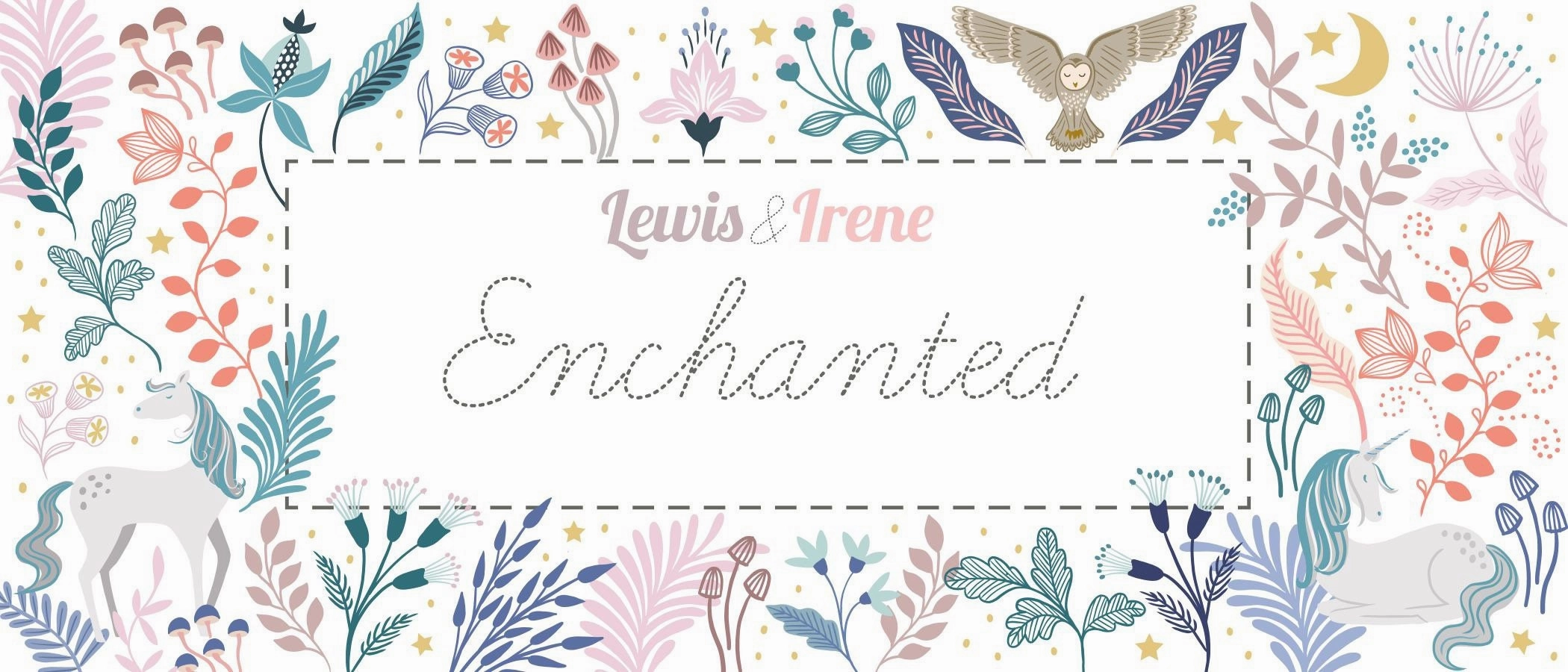 Lewis & Irene Enchanted Fabric Collection Metallic Copper Enchanted Owl on Pink A547.1