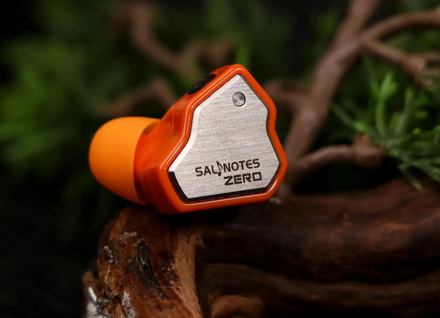 Linsoul 7Hz Salnotes Zero HiFi 10mm Dynamic Driver in-Ear Earphone IEM with Metal Composite Diaphragm Stainless Steel Faceplate Detachable 2Pin OFC Cable (Orange, Without Mic)