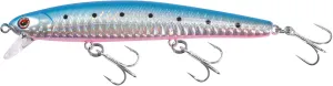 LITTMA California Surf Fishing Lures Saltwater Jerkbait Crankbait Surf Minnow 110 - Metallic Sardine Super Glow & Pearl Pink Belly Glow Lures for Halibut & Striper Fishing