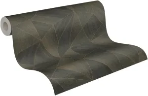 Livingwalls Daniel Hechter 7 Non-Woven Wallpaper Graphic Look 10.05 m x 0.53 m - Black, Brown, Gold, Metallic - Textured Wallpaper 361334