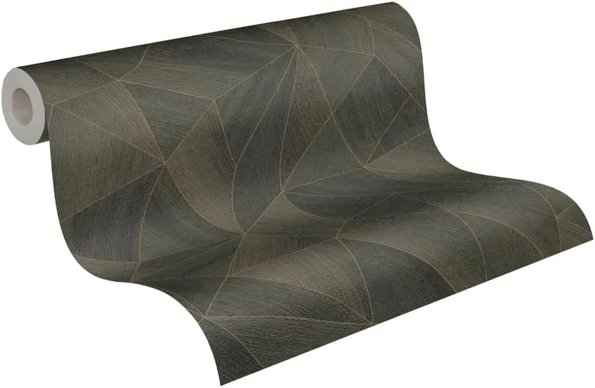 Livingwalls Daniel Hechter 7 Non-Woven Wallpaper Graphic Look 10.05 m x 0.53 m - Black, Brown, Gold, Metallic - Textured Wallpaper 361334