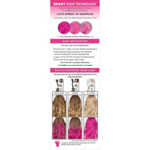 L'Oreal Paris Colorista Metallic Semi Permanent Hair Color for Bleached or Blonde Hair, Color Depositing Hair Mask Formula, Metallic Pink (Pack of 2)
