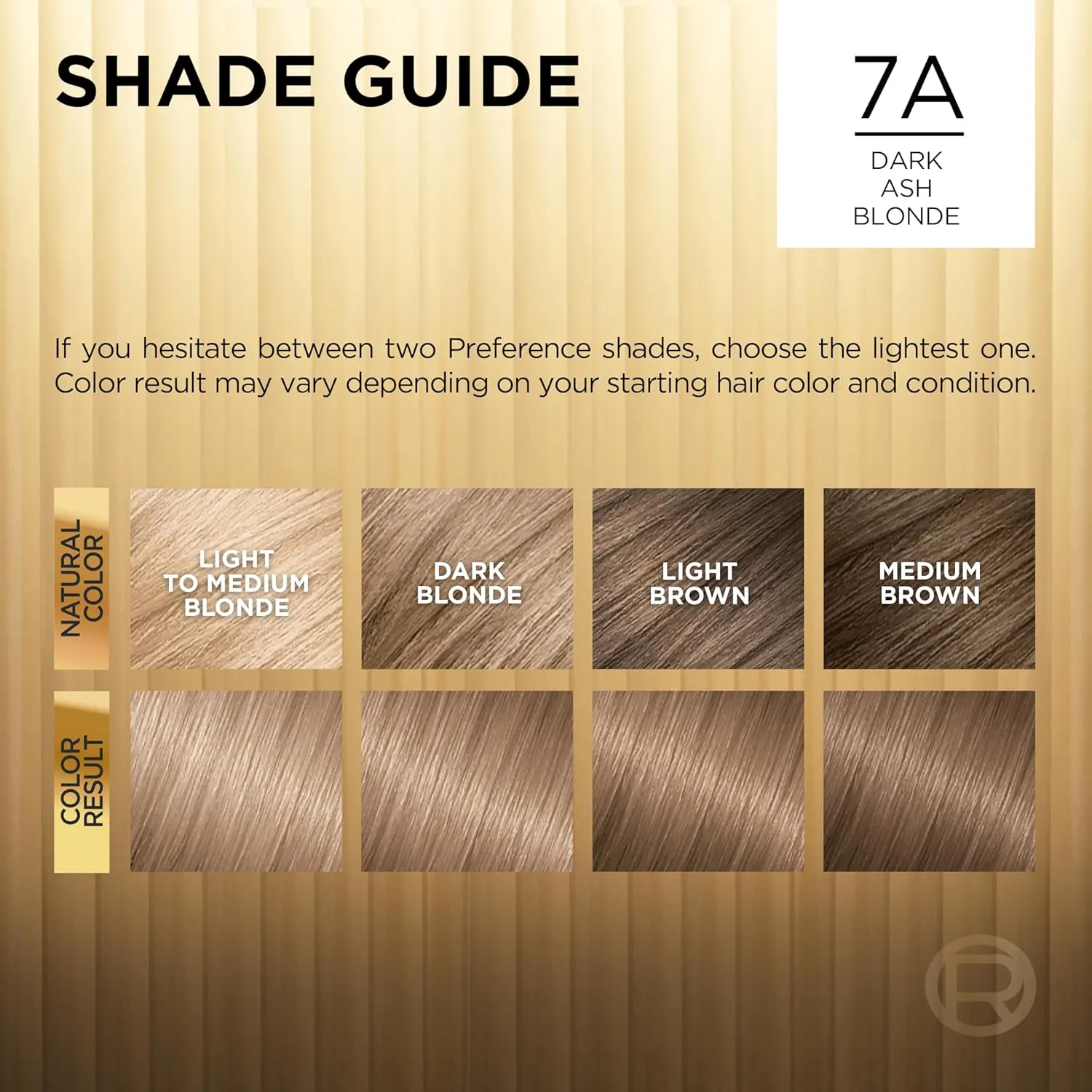 L'Oreal Paris Superior Preference Fade-Defying   Shine Permanent Hair Color, 7A Dark Ash Blonde, Pack of 1, Hair Dye