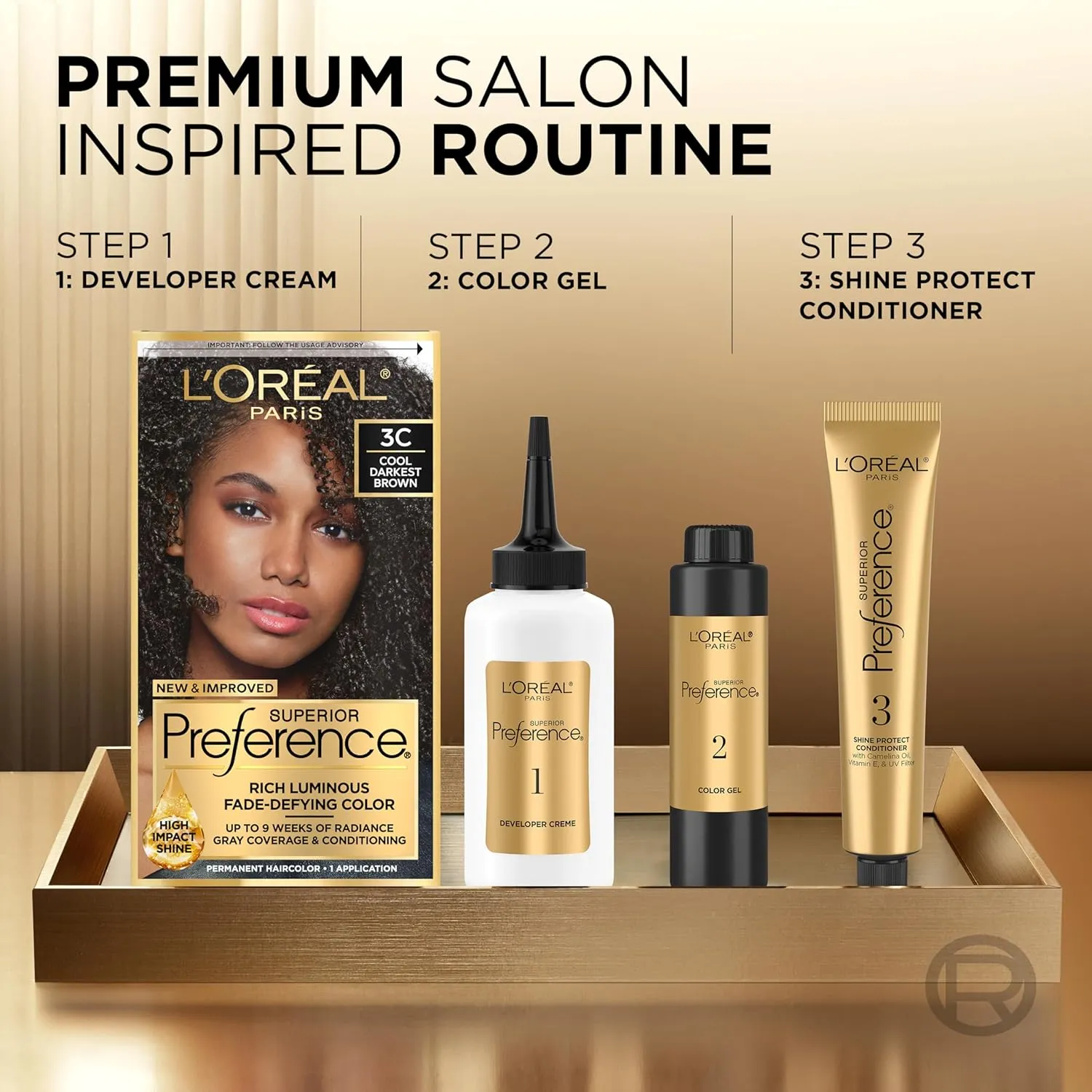 L'Oreal Paris Superior Preference Fade-Defying   Shine Permanent Hair Color, 7A Dark Ash Blonde, Pack of 1, Hair Dye