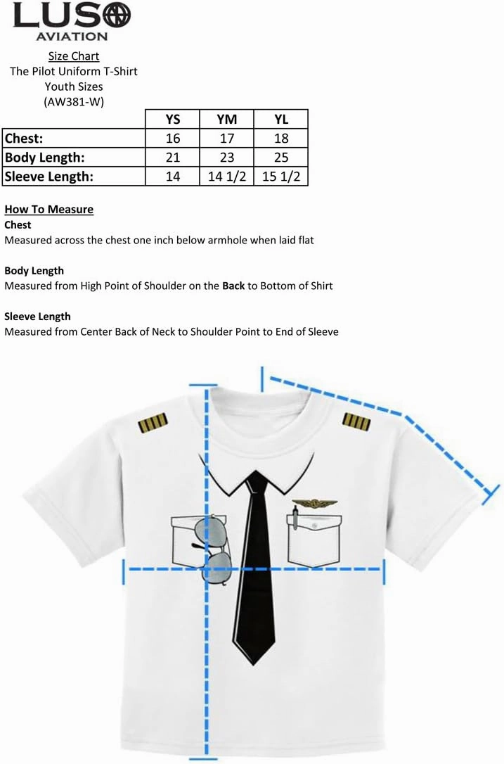 Luso Aviation The Pilot Uniform T-Shirt Youth