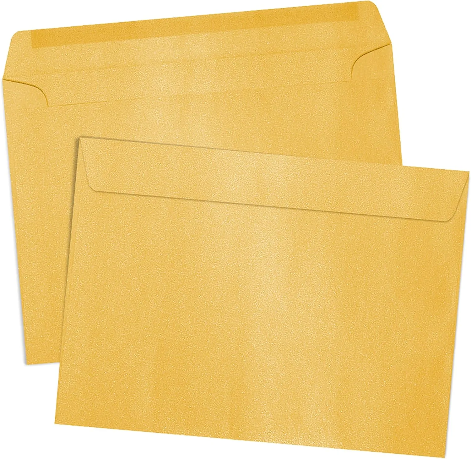 LUXPaper 9 x 12 Booklet Envelopes | Gold Metallic | 80lb. Text | 50 Qty