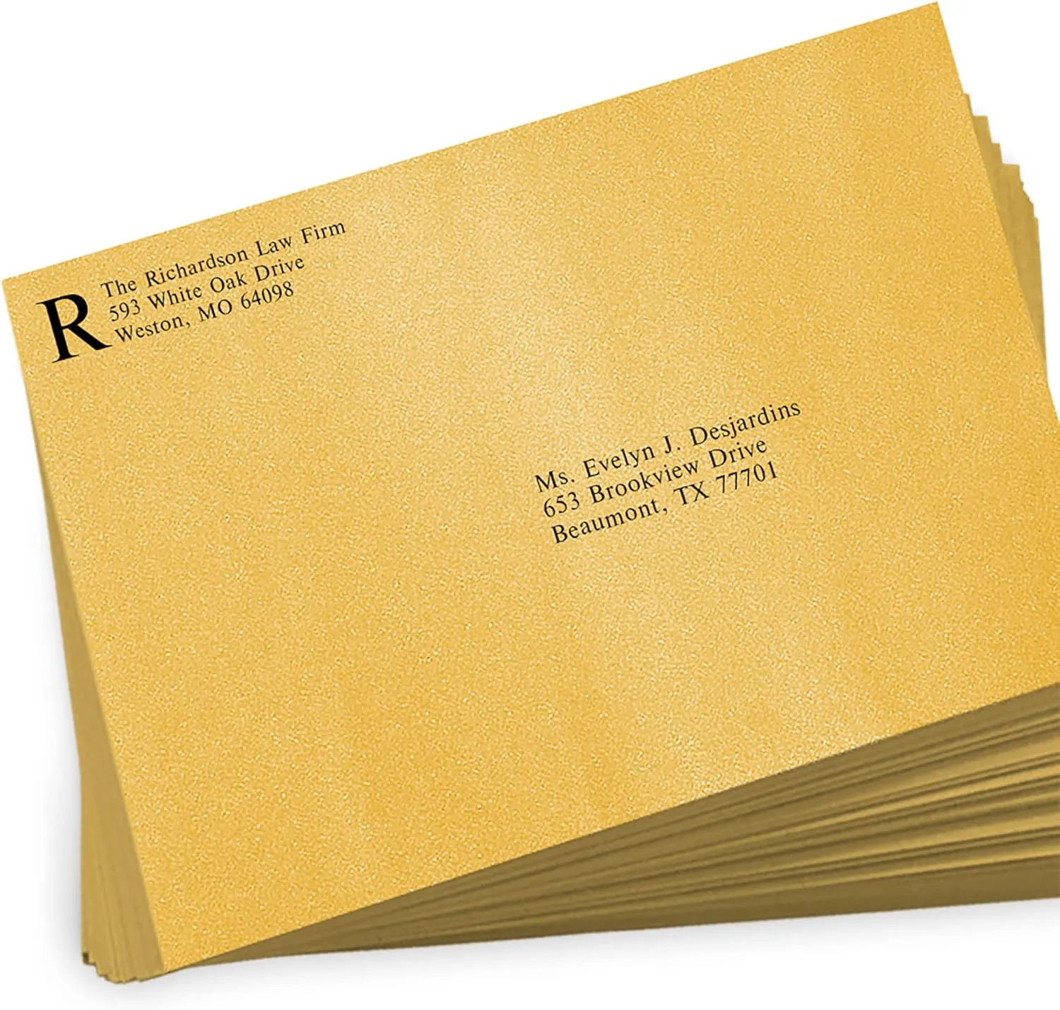 LUXPaper 9 x 12 Booklet Envelopes | Gold Metallic | 80lb. Text | 50 Qty