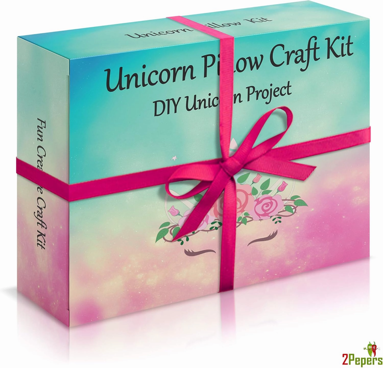 Make Your Own Unicorn Pillow Kit Arts and Crafts for Girls (No Sew), DIY Unicorn Craft Girl Ages 3 4 5 6 7 8 9 10 Years Old, Gifts for Kids, Birthday Present, Best Christmas Toy, Kids Project.