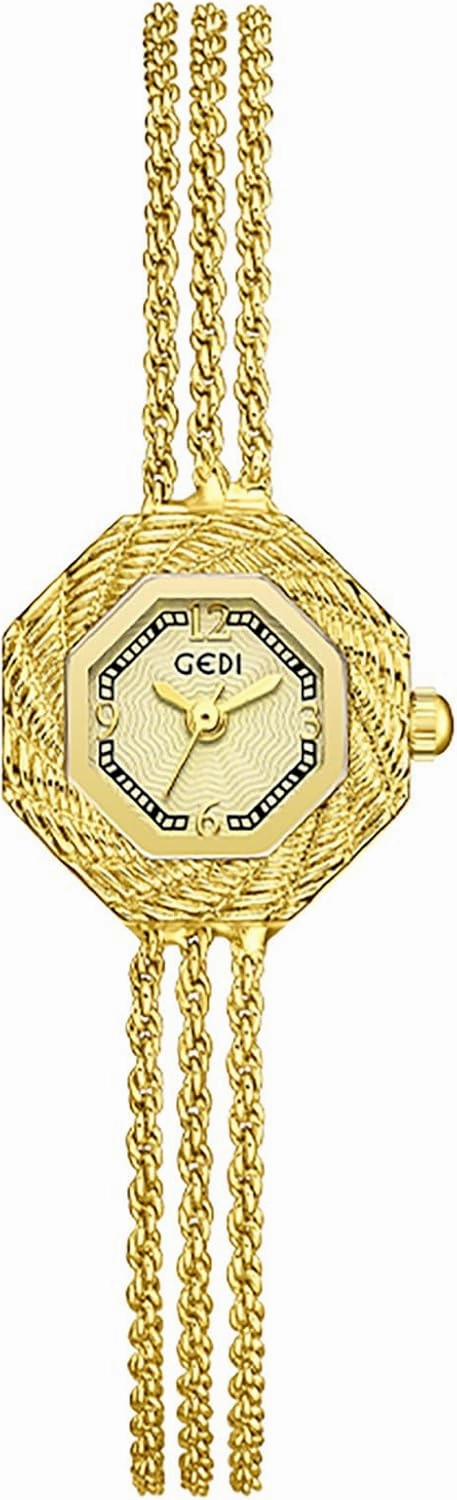 MASTOP Womens Gold Watch – Small Vintage Octagonal Dial, Dainty Bracelet Fashion Luxury Watch, Elegant Ladies Watches Gift