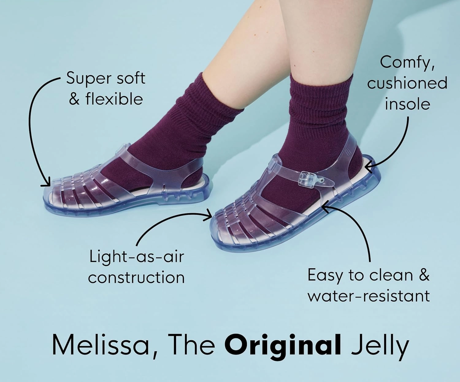 Melissa Solar Stud Jelly Sandals for Women- Women's Jelly Shoes with Metallic Studs, T-Strap Women's Sandals, Women's Fashion