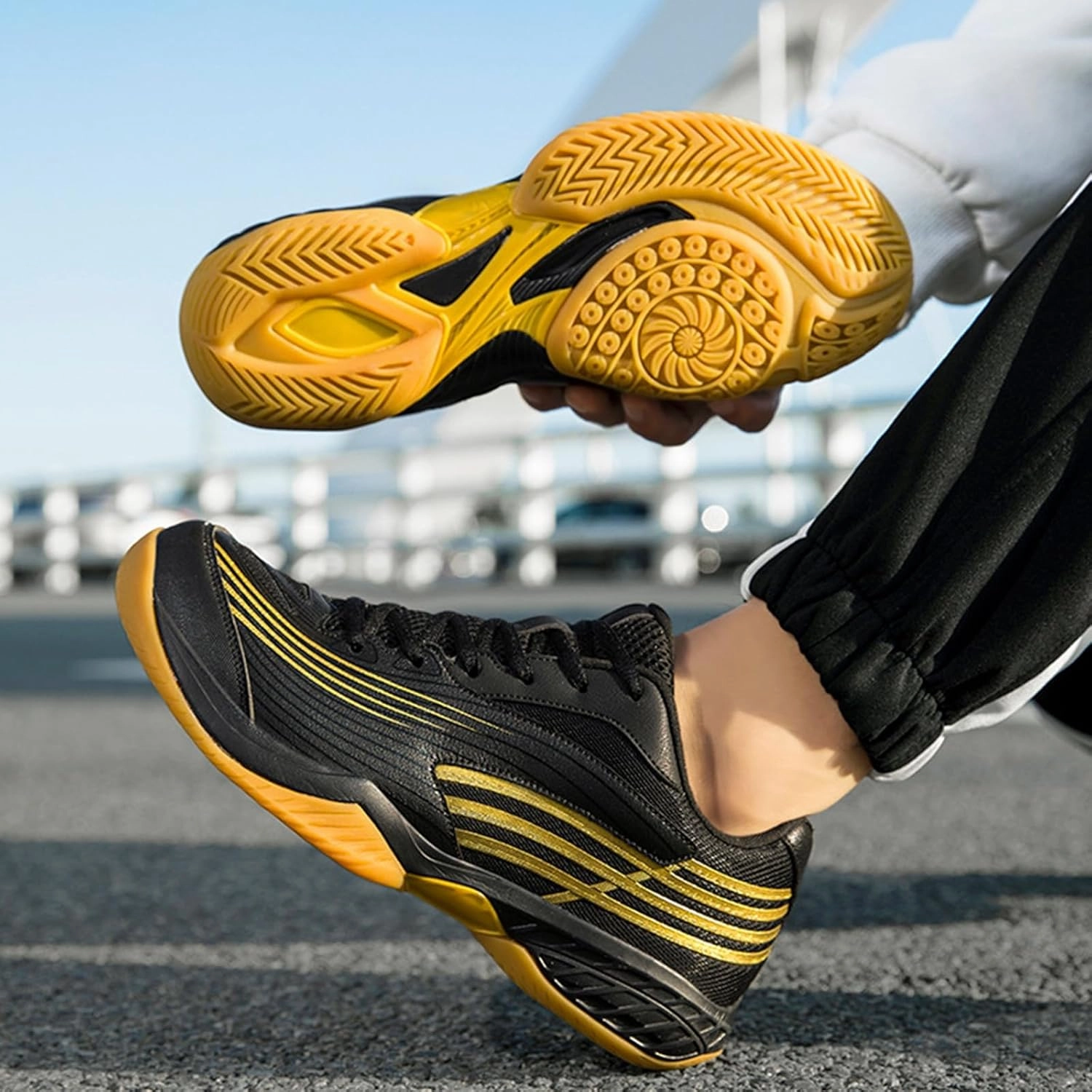 Men's Pickleball Shoes Badminton Tennis Non Slip Comfort Table Tennis Volleyball Sport Shoes Court Sneakers Indoor Outdoor