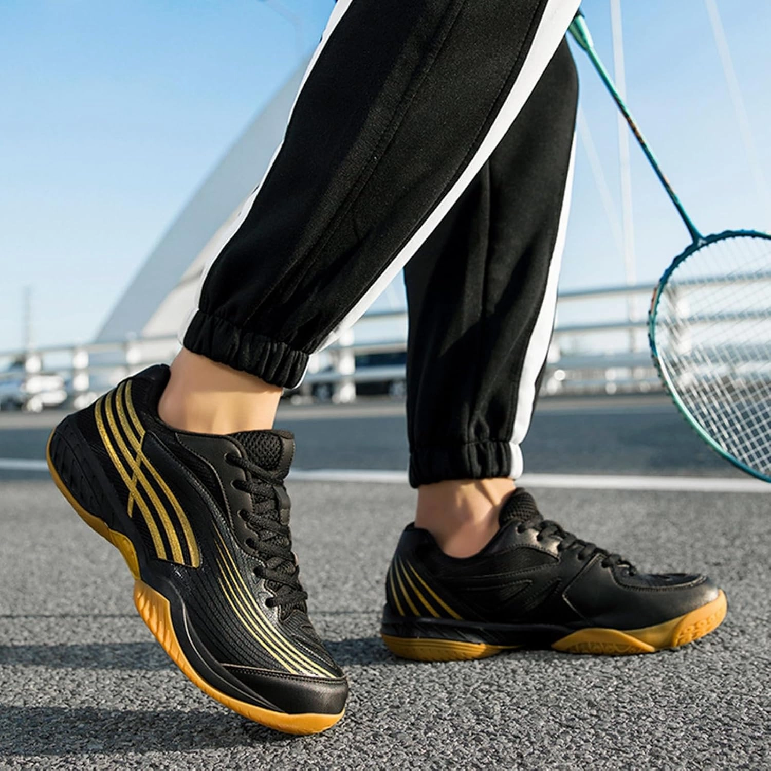 Men's Pickleball Shoes Badminton Tennis Non Slip Comfort Table Tennis Volleyball Sport Shoes Court Sneakers Indoor Outdoor