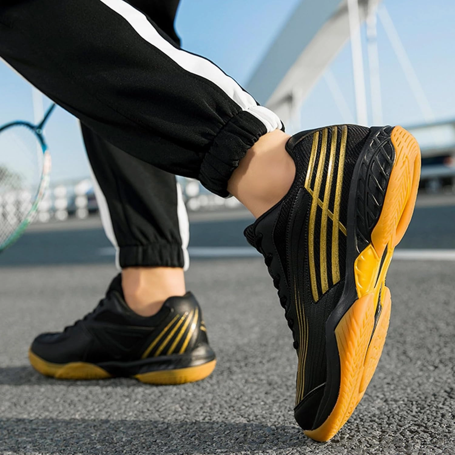 Men's Pickleball Shoes Badminton Tennis Non Slip Comfort Table Tennis Volleyball Sport Shoes Court Sneakers Indoor Outdoor
