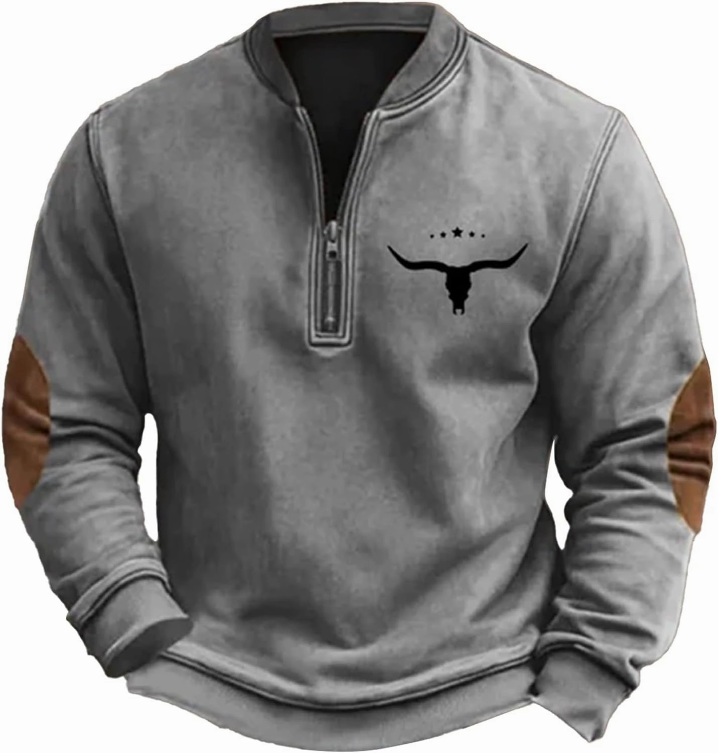 Men's Sweater 1/4 Zip Up Sweatshirt Funny 3D Pattern Stand Collar Pullover Sweaters Vintage Graphic Knit Print Polos