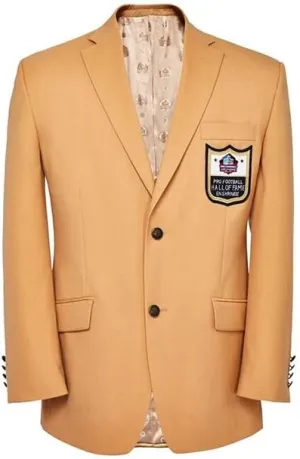 Men’s Pro Football Hall of Fame Gold Blazer – Classic Tailored Jacket