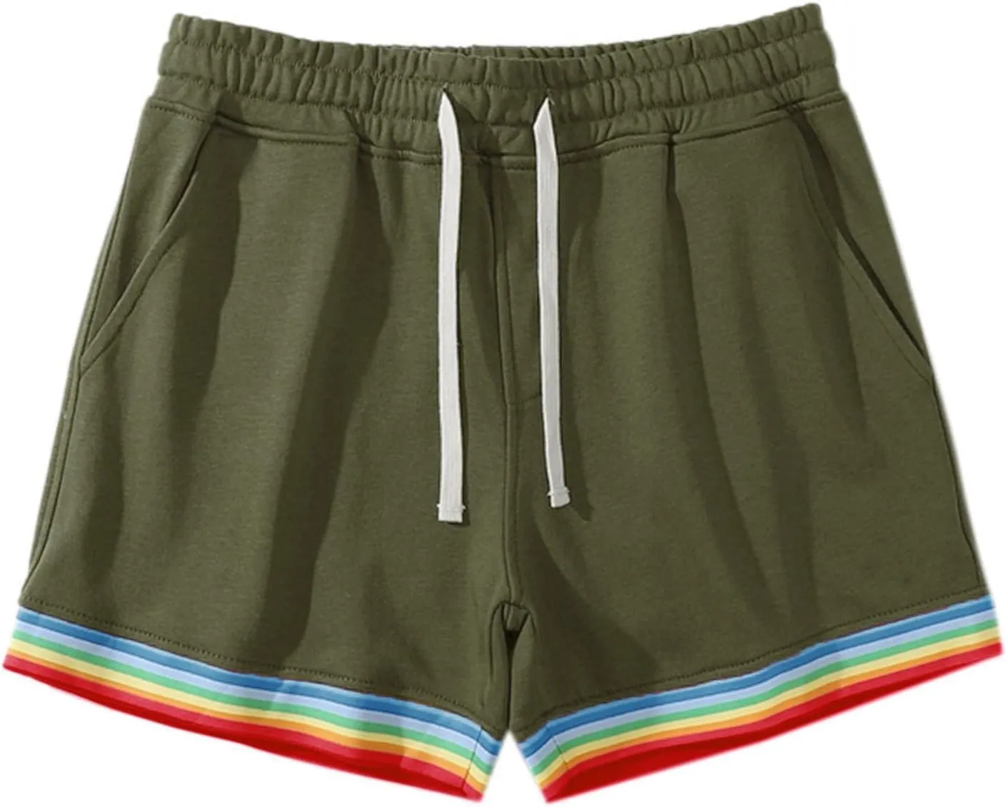 Men's Swim Trunks Three Shorts Quarter Quick Beach Pants Swim Men's Plain Dry Men's Swimwear Bathing Suit Swimming