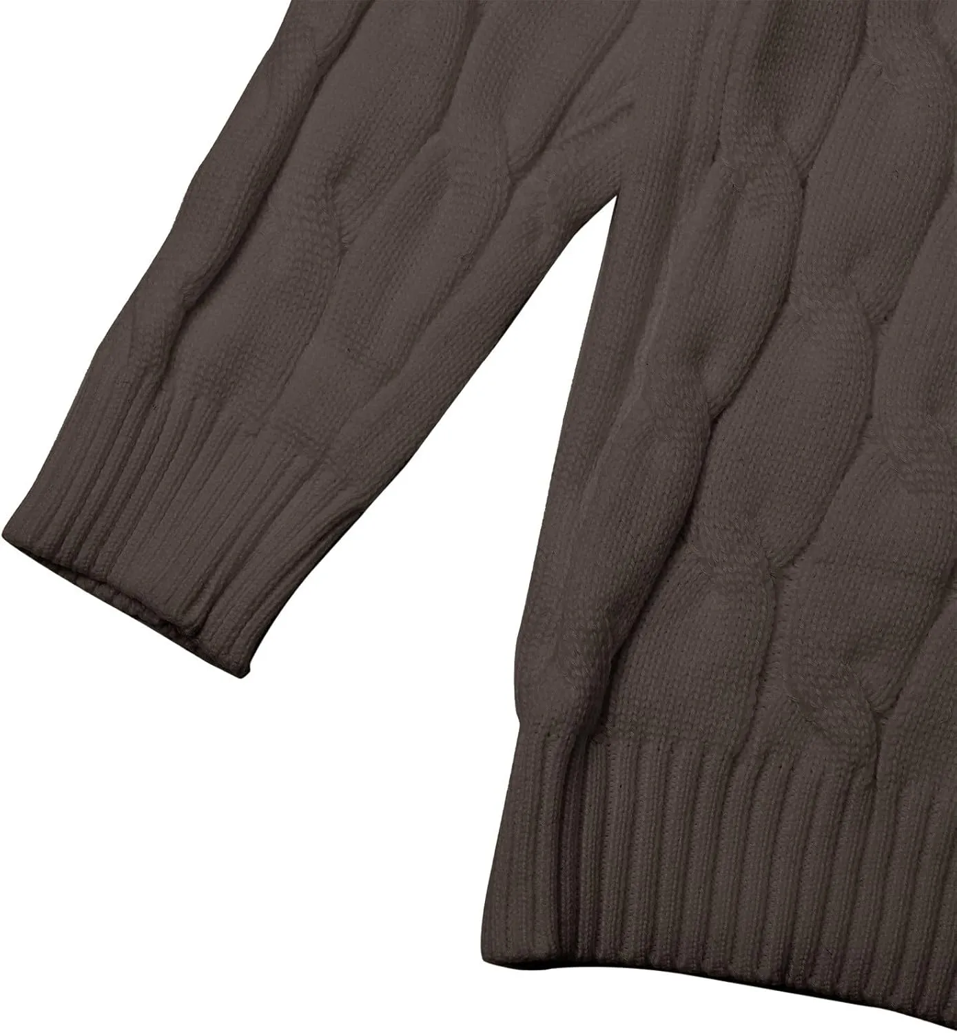Mens Turtleneck Sweater Basic Long Sleeve Slim Fit Solid T-Shirt Fall Winter Casual Twisted Knitted Pullover Sweater