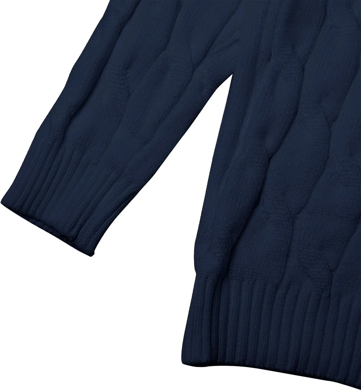 Mens Turtleneck Sweater Basic Long Sleeve Slim Fit Solid T-Shirt Fall Winter Casual Twisted Knitted Pullover Sweater