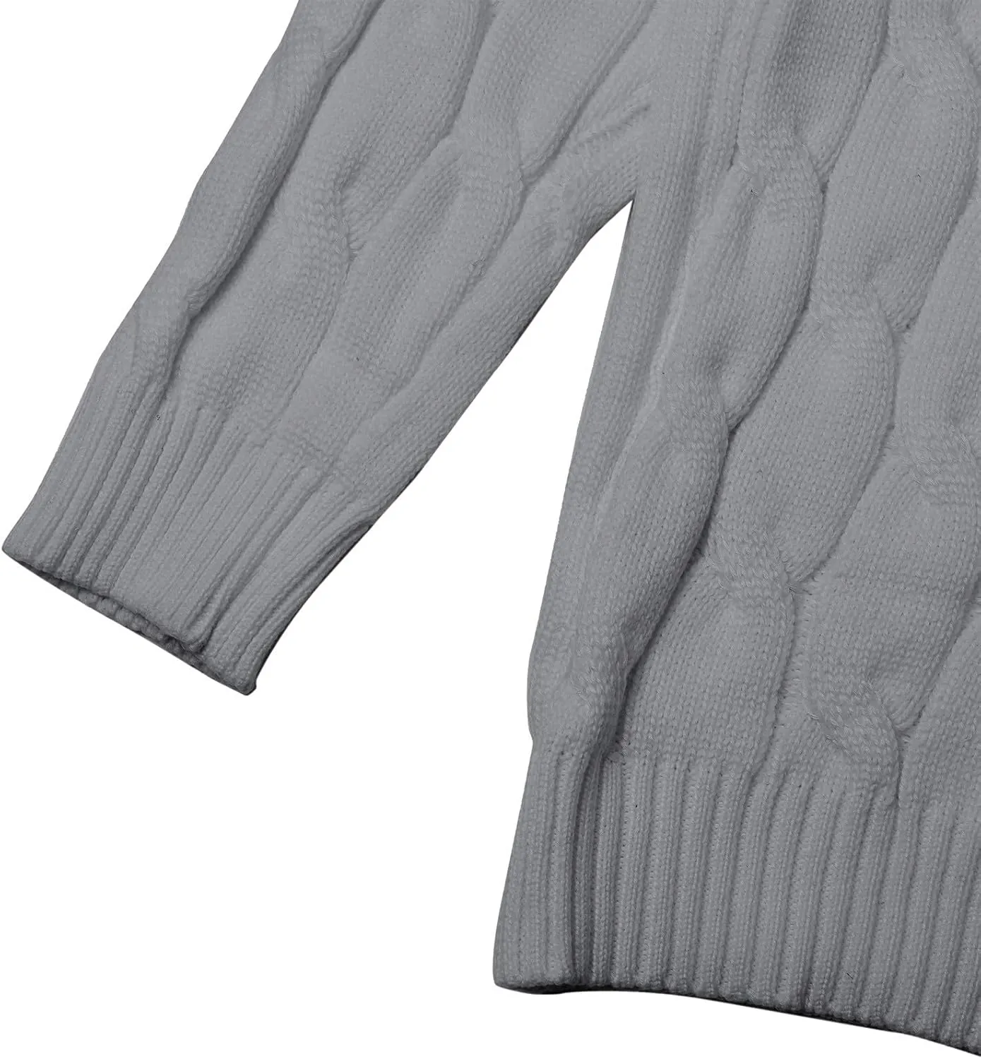 Mens Turtleneck Sweater Basic Long Sleeve Slim Fit Solid T-Shirt Fall Winter Casual Twisted Knitted Pullover Sweater