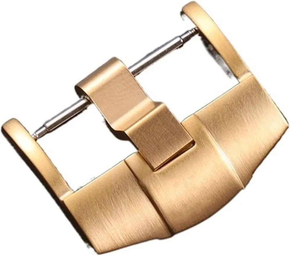 Merjust 24mm Silver Black Rose Gold Brushed Matte Stainless Steel Pin Buckle Clasp For Ap Royal Oak Watch With Word