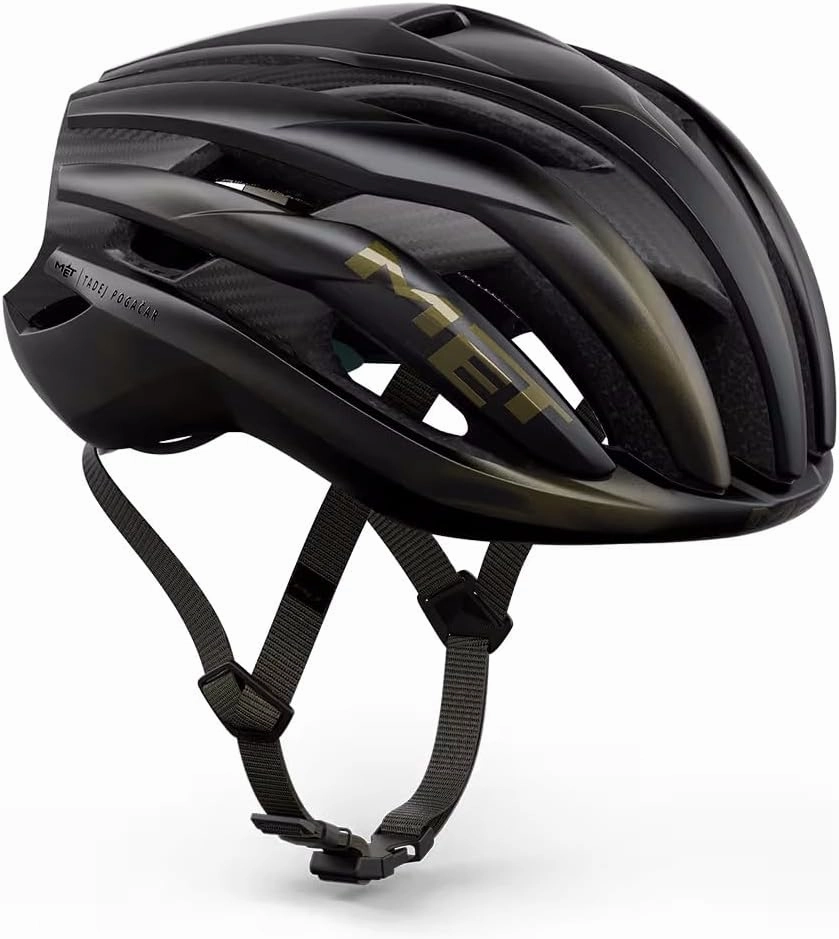 MET Trenta 3K Carbon Performace Road Cycling Helmet Tadej Pogačar Black Edition MIPS AIR