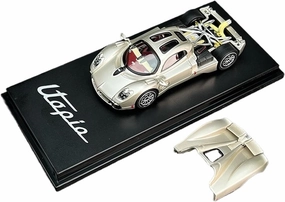 Metal Die Cast Toy Cars 1:64 for Pagani Utopia Simulated Gold Rear Cover Can Be Opened Alloy Collection Ornaments Decoration for Home Or Office Décor