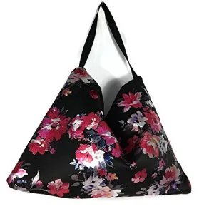 Metallic Handbag Black Metallic Floral Shoulder Bag Metallic Shoulder Bag Pink Silver Black Handbag Crossbody Handbag