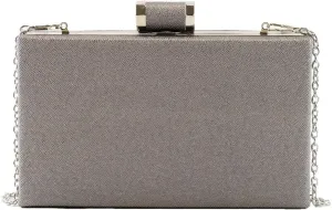 Metallic Light Gold Frame Minaudiere Clutch Evening Bag