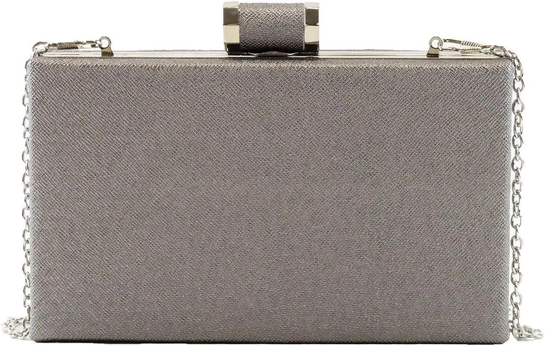 Metallic Light Gold Frame Minaudiere Clutch Evening Bag
