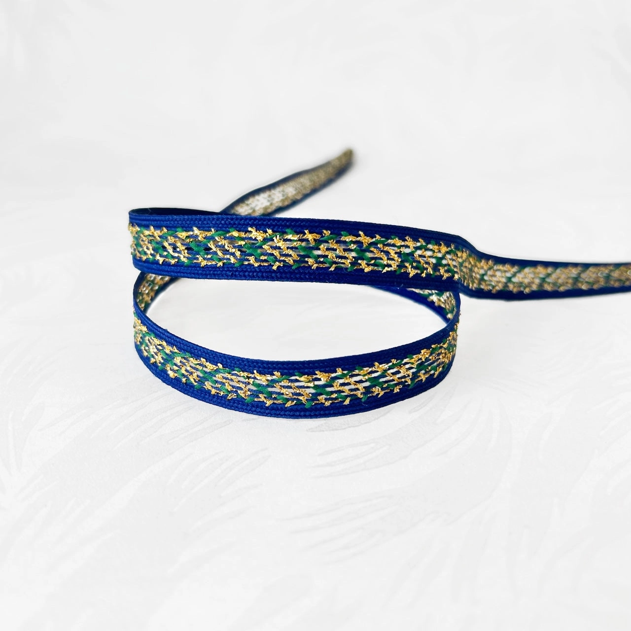 Metallic Open Weave Braid
