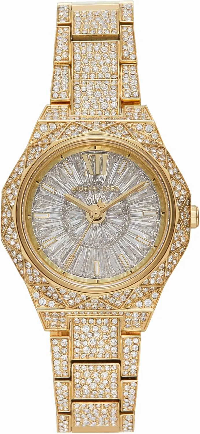 Michael Kors Raquel Women's Watch, Stainless Steel and Pavé Crystal Watch for Women
