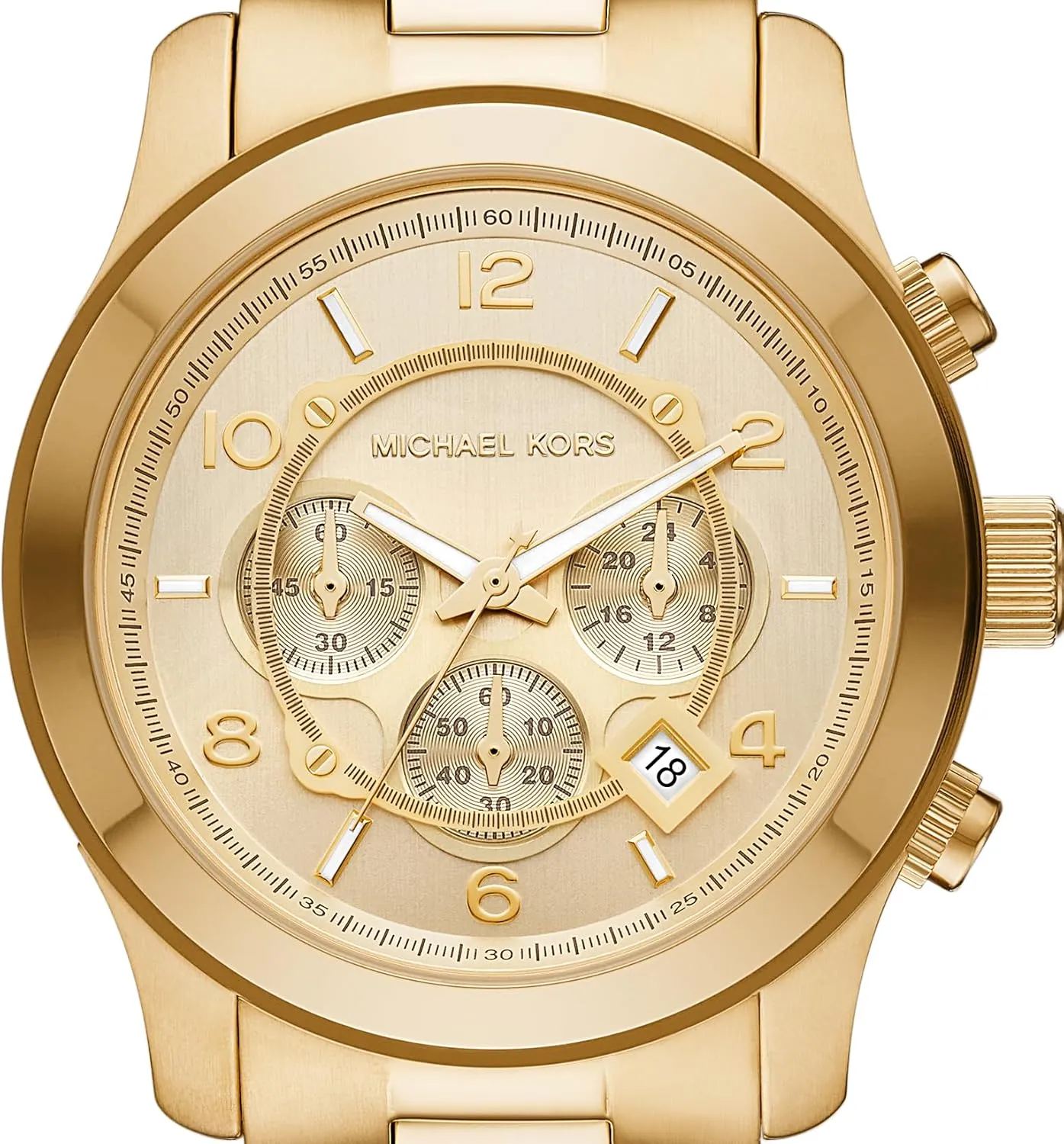 Michael Kors Runway Men's Watch, Stainless Steel Chronograph Watch for Men with Steel or Silicone Band