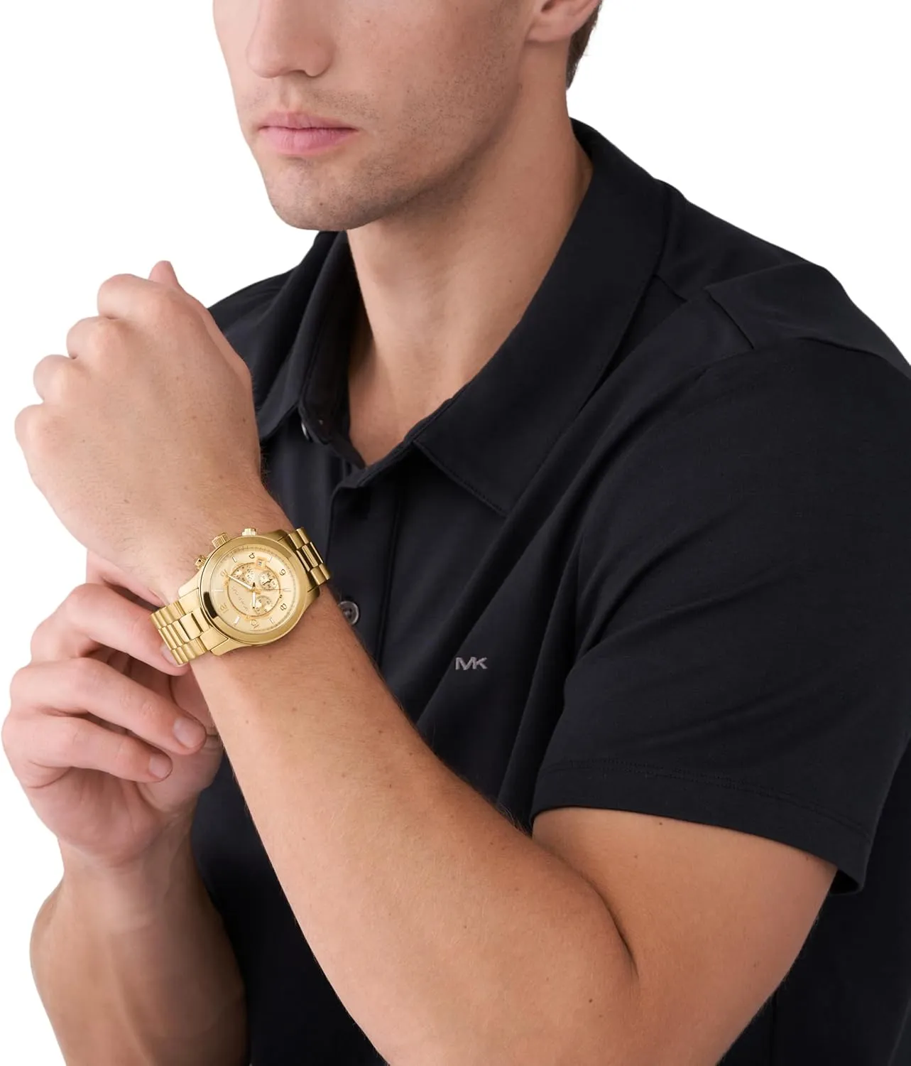 Michael Kors Runway Men's Watch, Stainless Steel Chronograph Watch for Men with Steel or Silicone Band