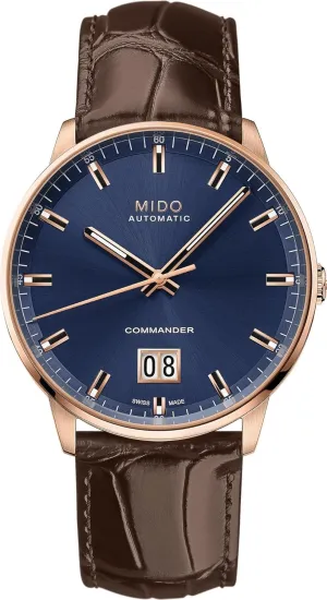 MIDO Commander Big Date - Swiss Automatic Watch for Men - Blue Dial - Case 42mm - M0216263604100