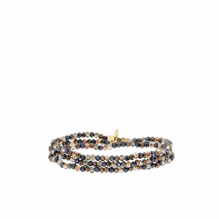 Mini Stretch Crystal Beaded Wrap Bracelet 9686B