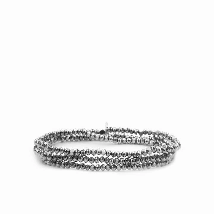 Mini Stretch Crystal Beaded Wrap Bracelet 9686B