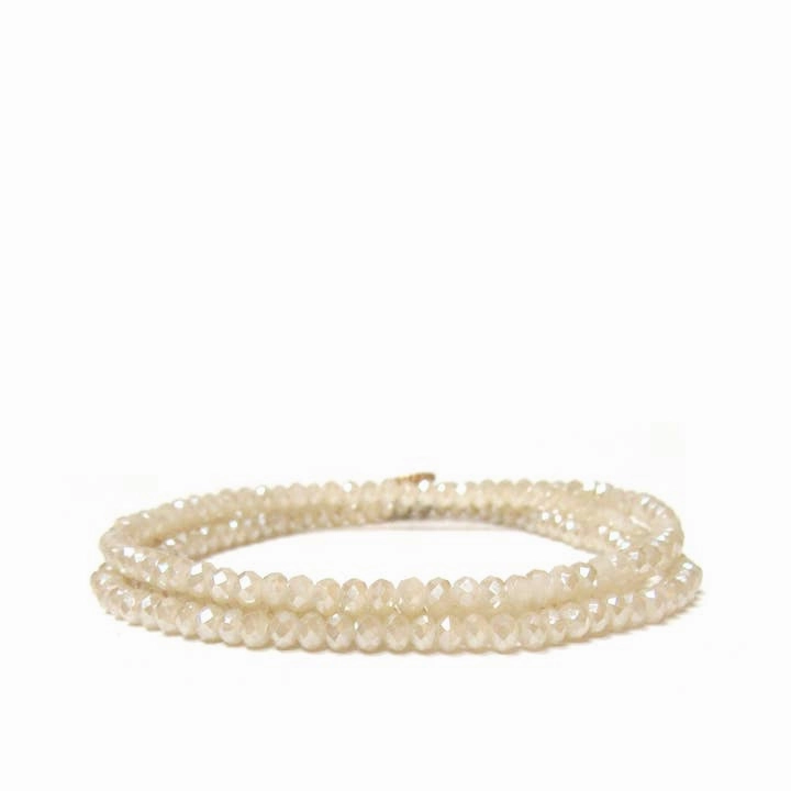Mini Stretch Crystal Beaded Wrap Bracelet 9686B