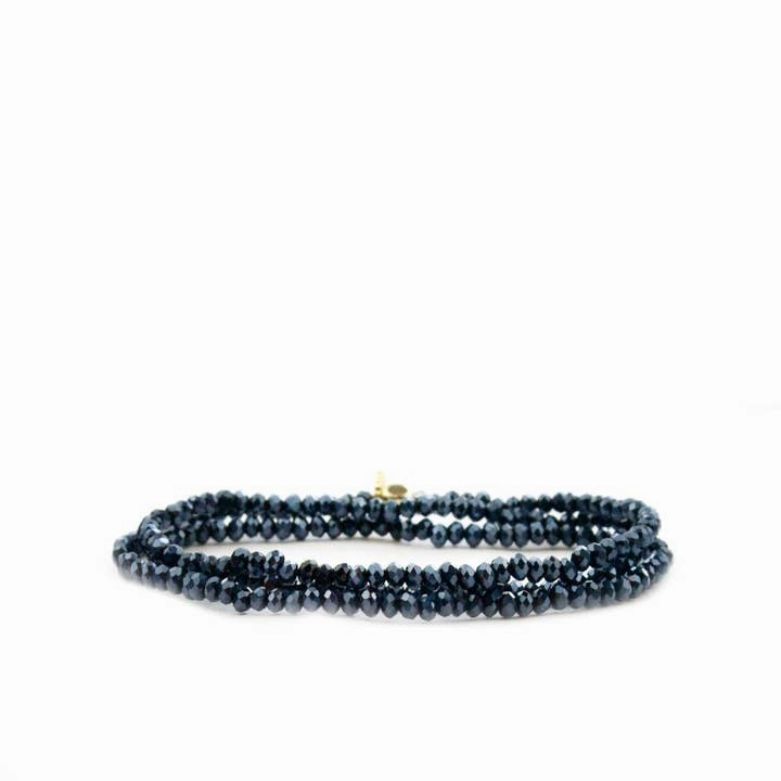 Mini Stretch Crystal Beaded Wrap Bracelet 9686B