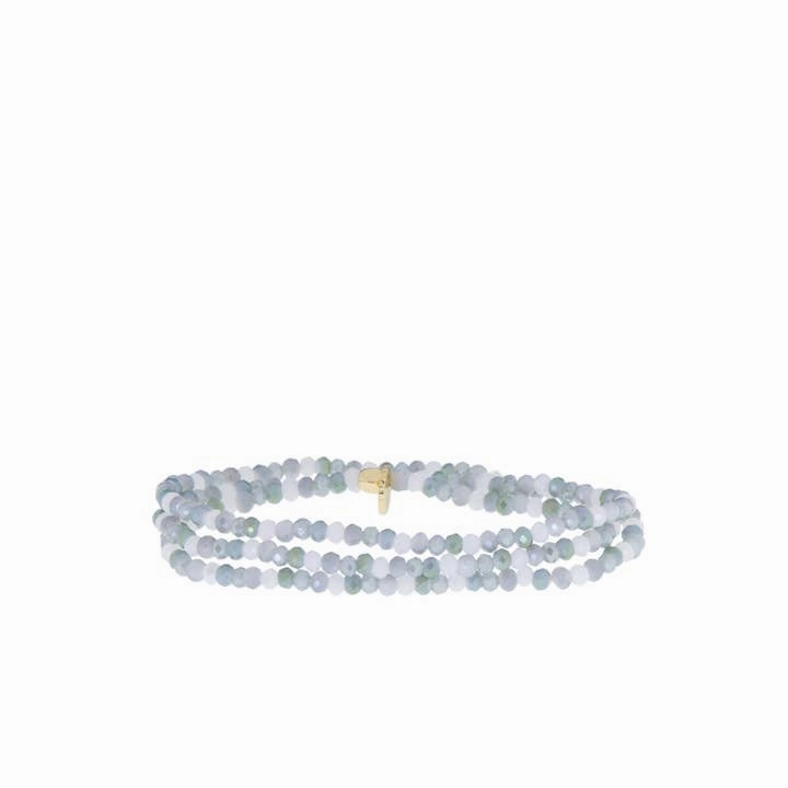 Mini Stretch Crystal Beaded Wrap Bracelet 9686B