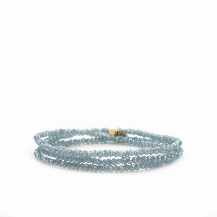 Mini Stretch Crystal Beaded Wrap Bracelet 9686B