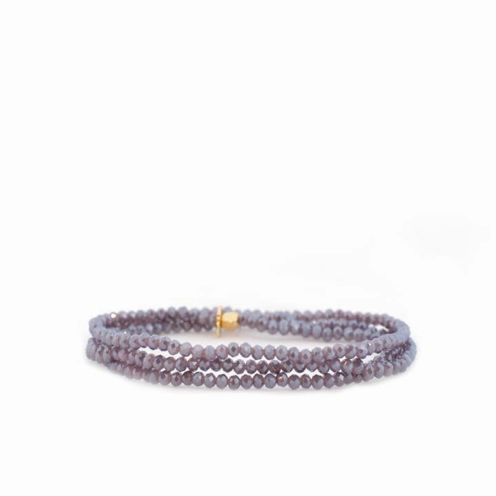 Mini Stretch Crystal Beaded Wrap Bracelet 9686B