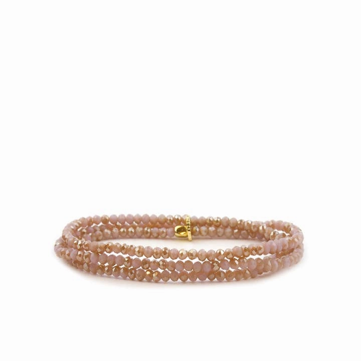 Mini Stretch Crystal Beaded Wrap Bracelet 9686B
