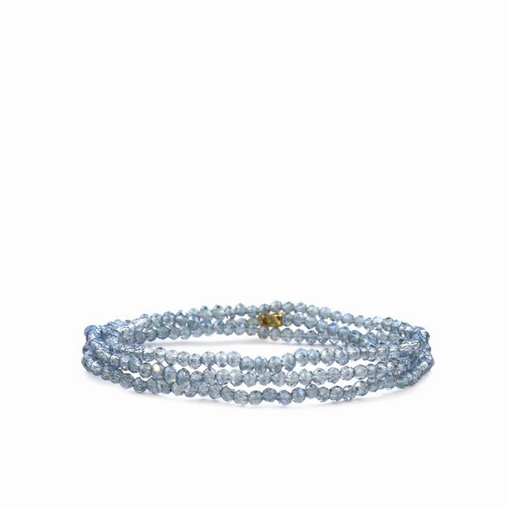 Mini Stretch Crystal Beaded Wrap Bracelet 9686B