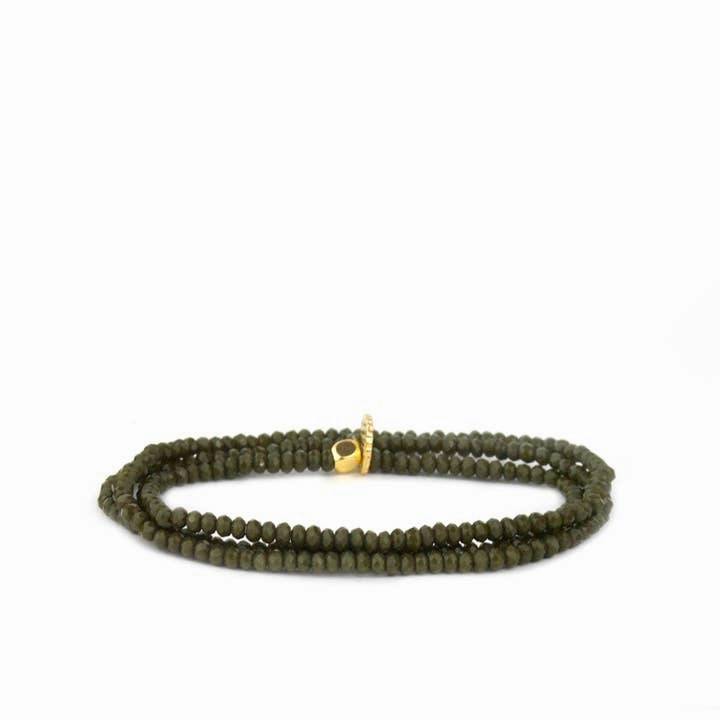 Mini Stretch Crystal Beaded Wrap Bracelet 9686B