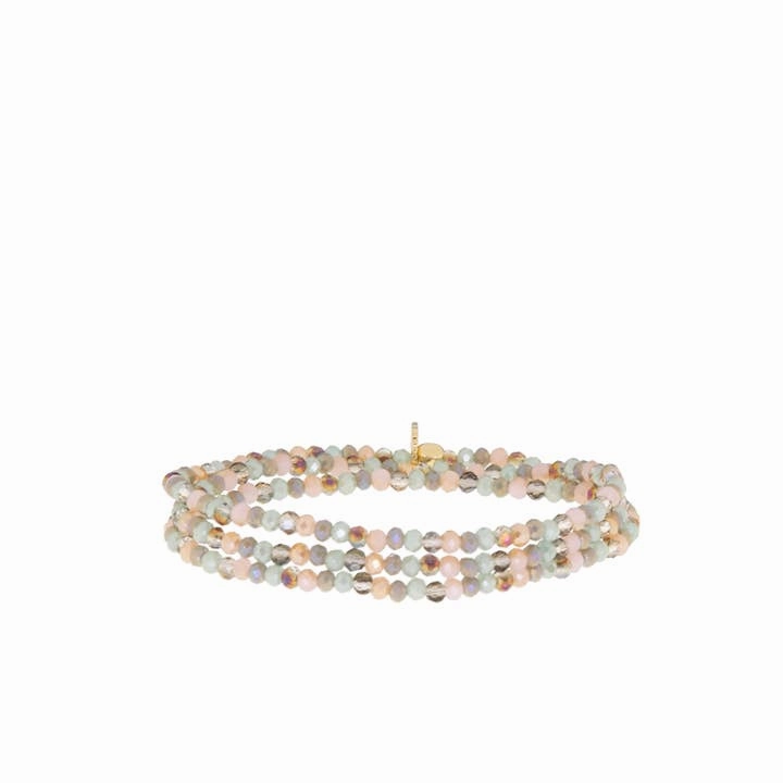 Mini Stretch Crystal Beaded Wrap Bracelet 9686B