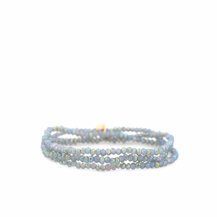 Mini Stretch Crystal Beaded Wrap Bracelet 9686B